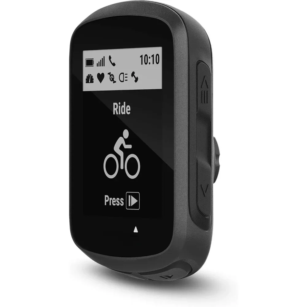 GPS Cycling/Bike Computer, Download Structure Workouts, Pacing Guidance and More, Simplified Black GPS Map