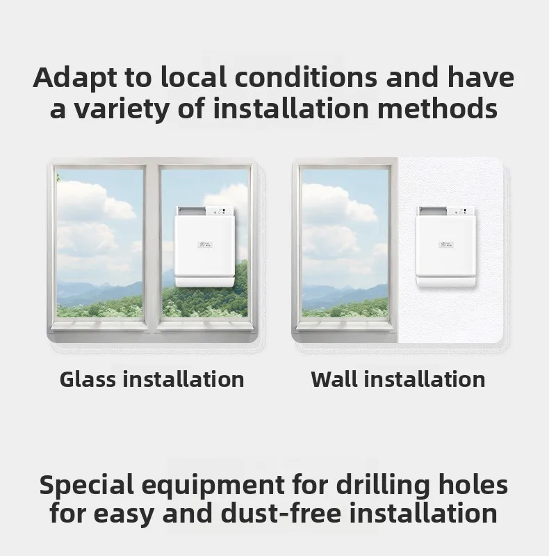 FF100PRO 100m³/h Wall-Mount HRV Fresh Air System – H13 HEPA + Formaldehyde Filter, 60-70% Heat Recovery, 27-54dB