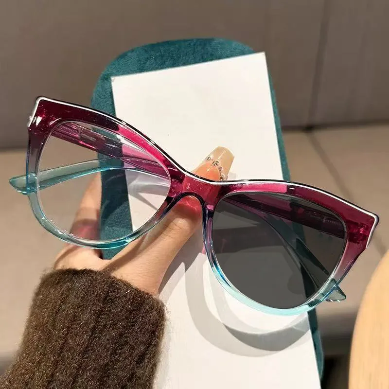 Photochrome Myopie-Brille mit Katzenauge, elegant, vielseitig, ultraleicht, bequem, Augenschutz, Kurzsichtigkeitsbrille, 0 bis -4,0 – Detail 8