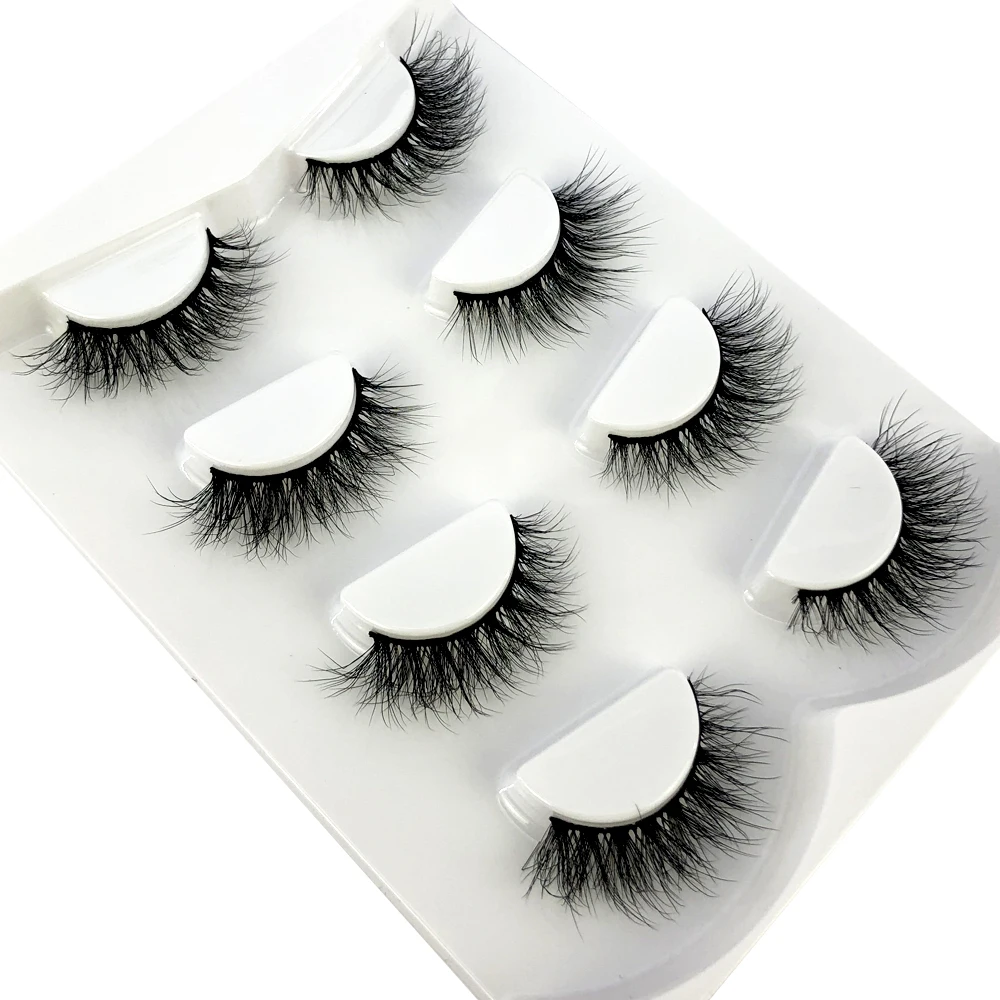 ใหม่ 4 คู่ 3D Mink Lashes ความโหดร้ายฟรีขนตาแต่งหน้า maquillaje ขนตาปลอม Fluffy Fake Lashes หนา Faux Cils Maquiagem