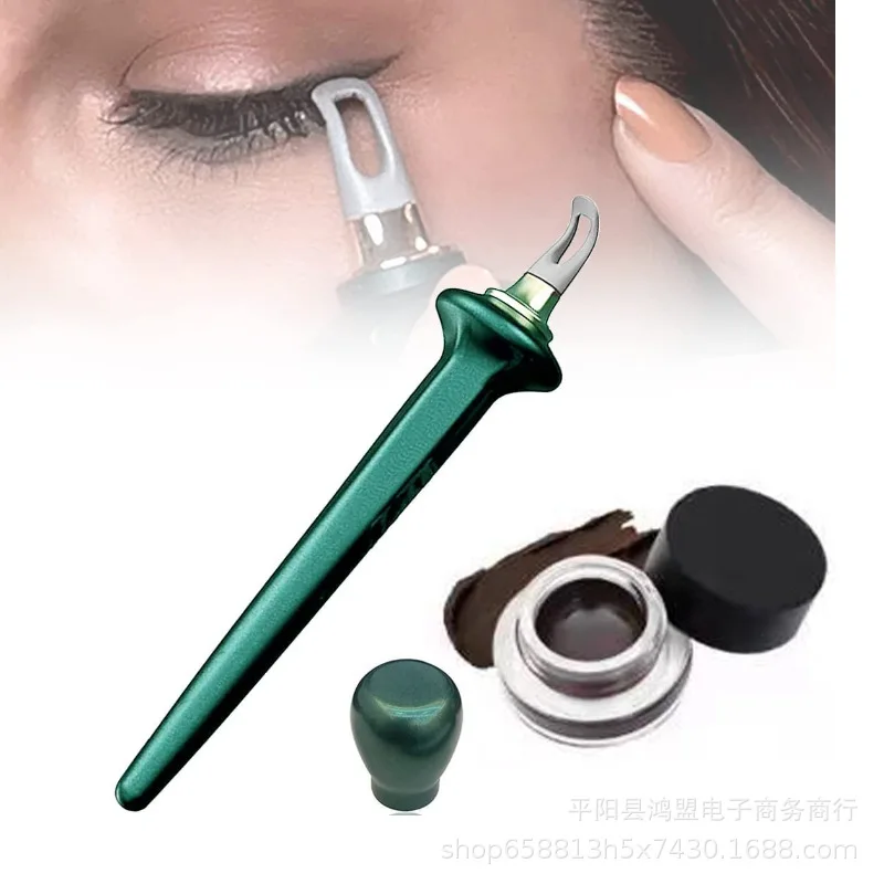Pincel de delineador líquido de silicone, fácil ferramenta de maquiagem para os olhos sem salto, para aplicação perfeita das olhos, beleza, saúde, acessório cosmético