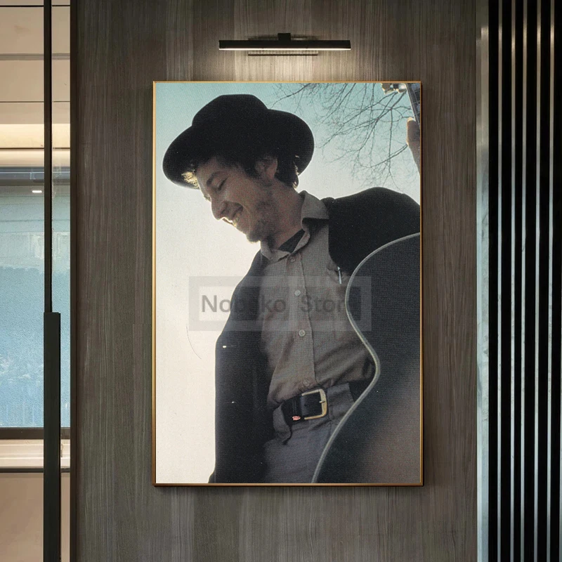 Singer Bob Dylan Vintage Posters Vintage Music Prints Magazine Clipping Canvas Wall Art Pictures Home Room Decor Music Fan Gift
