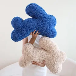 Oreiller de lapin doux pour canapé, décoration de chambre, oreiller de coussin en peluche pour filles, jouet de bébé de lapin Kawaii