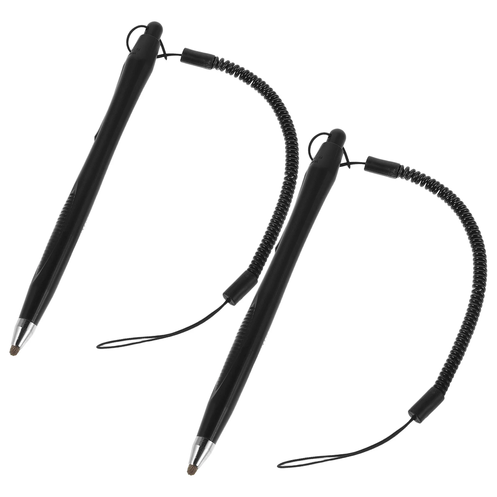 

2Pcs Universal Stylus Pen Fiber Tip Design Spring Coil Lanyard Portable Tether High Accuracy for Touchscreens Sketching Notes