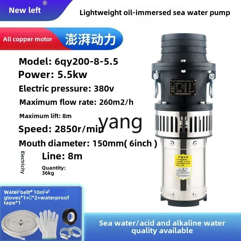 LH New Portable Submersible Pump Marine Aquaculture Submersible Pump 380v Pump Large Flow