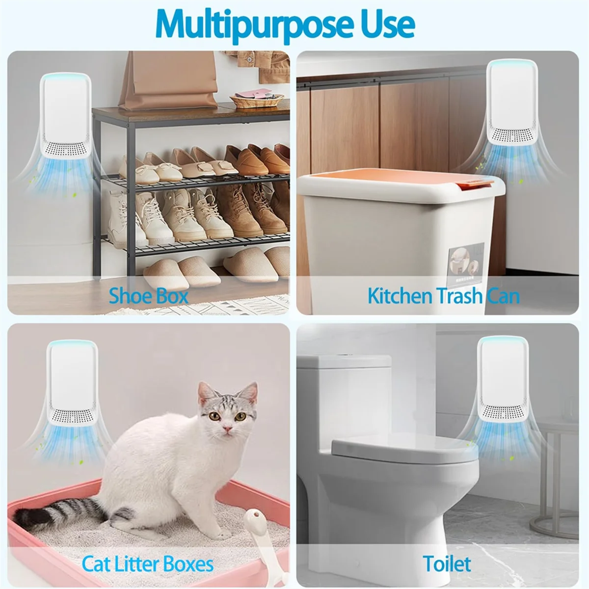 BFYL-Luftionisatoren für Zuhause, Plug-in-Luftreiniger für Zuhause, leiser und tragbarer Luftreiniger für Schlafzimmer, Haustier, Küche, Büro (US)