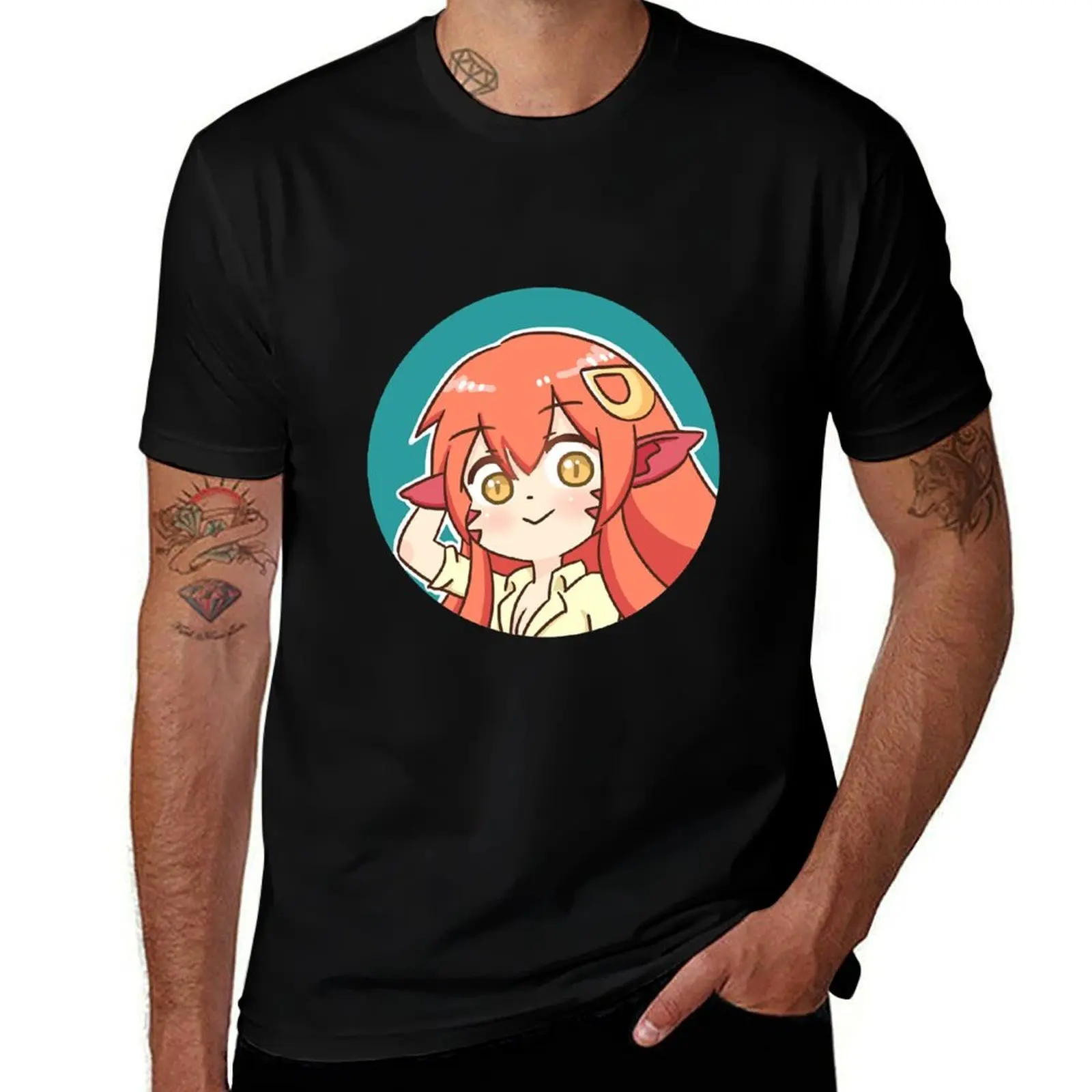 

graphic shirts shirt t t Miia t man 100% shirts graphic cotton Monster man musume for T-Shirt