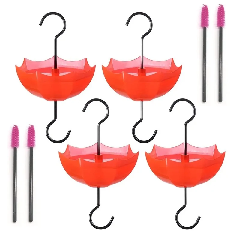 خطاف مصيدة طائر الطنان متعددة الوظائف ، رف تخزين خارجي ، خندق النمل وحارس النمل للمغذيات بالخارج