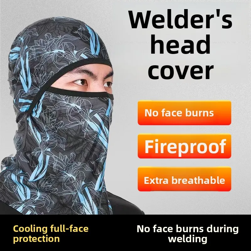 

Сварочная маска-щиток Ice Silk для лица, полнолицевая маска для защиты шеи, профессиональная защита от пыли и солнца для мужчин, сварочная маска H...