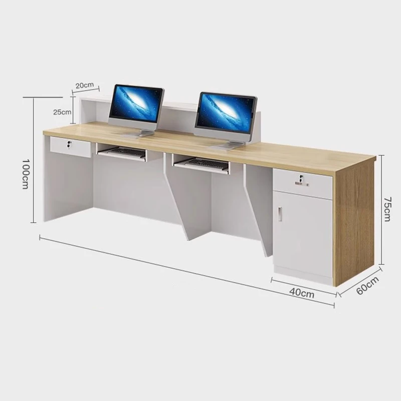 For Kitchen Counter Reception Desks Decorations Display Beauty Salon Reception Desks Small Mostrador Negocio Commercial