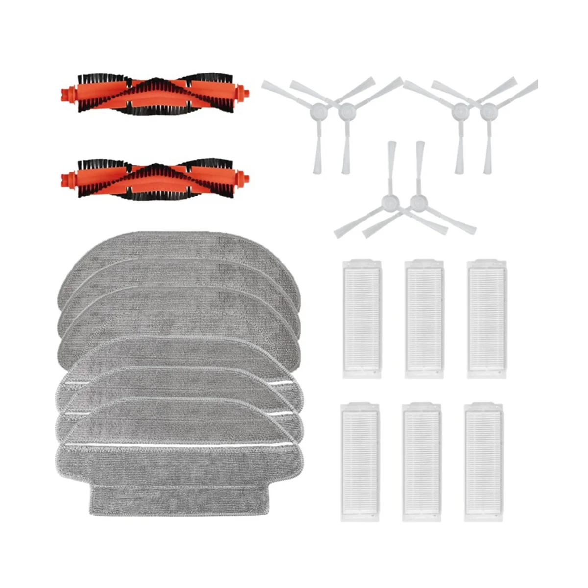Roller Side Brushes Hepa Filter Mop Cloth for Robot Vacuum-Mop PSTYTJ02YM Robot Vacuum Cleaner Replacement PartsA