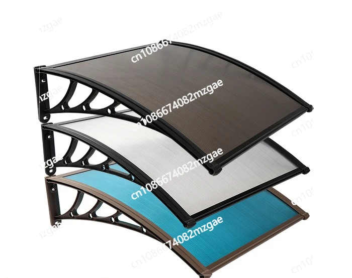 مظلة منزلية شفافة من البولي كربونات، مظلة شرفة، نافذة، باب، شرفة، مظلة خارجية