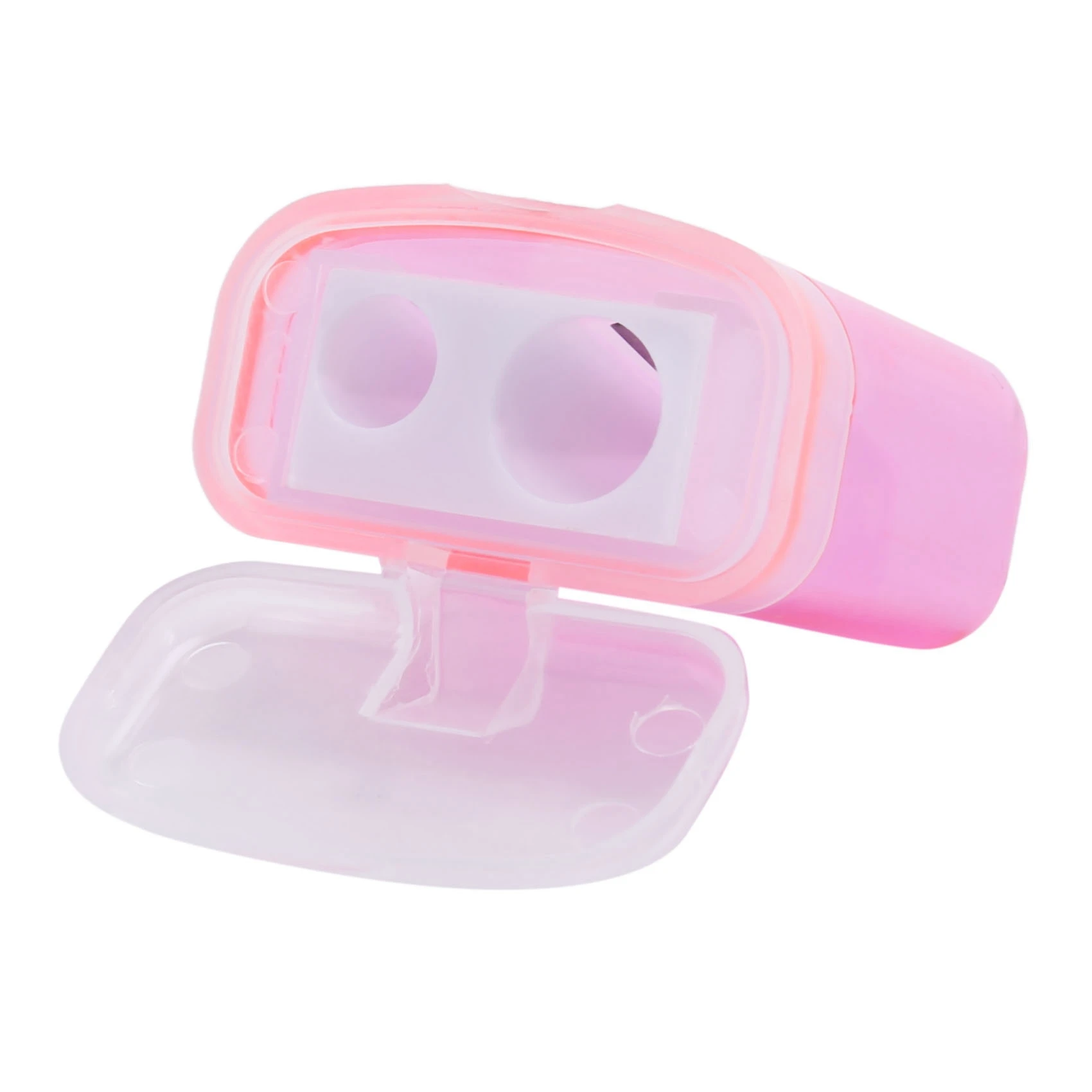 48PCS 4 Color Pencil Sharpener Transparent Cute Pupil Pencil Sharpener Manual Pencil Sharpener