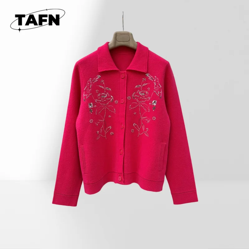 Women's Vintage Style Cashmere Cardigan – Luxurious Warmth for Casual Settings Premium Quality and Timeless Design AI1459