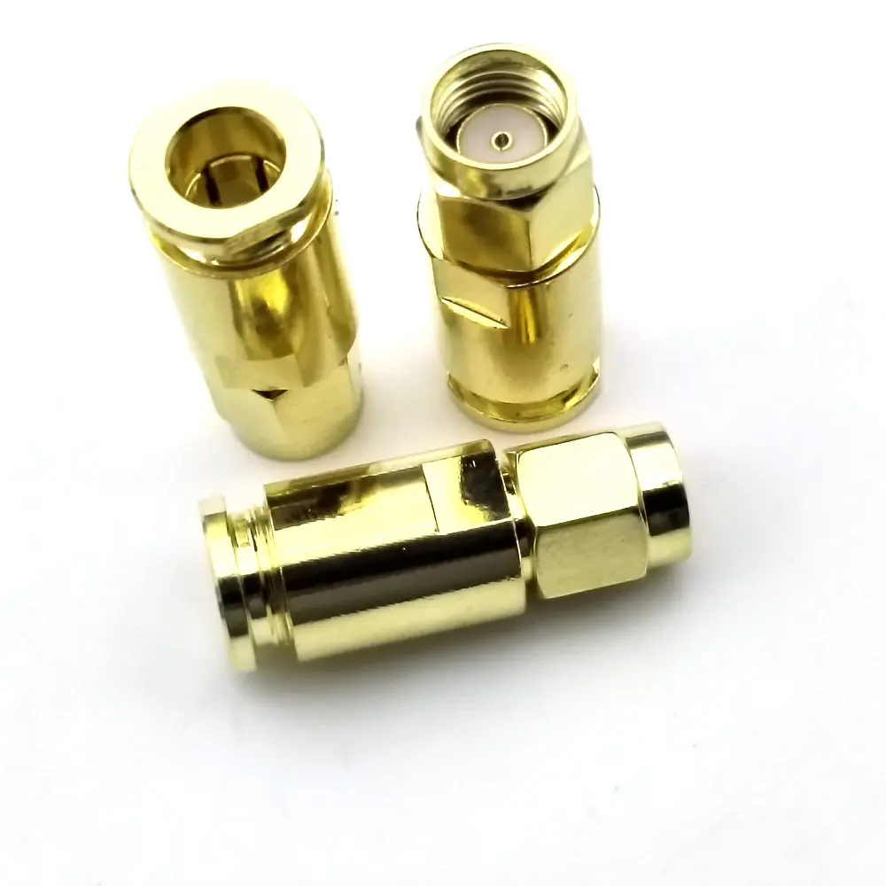 copper RP SMA Male connector Clamp RG58 RG142 LMR195 RG400 Cable