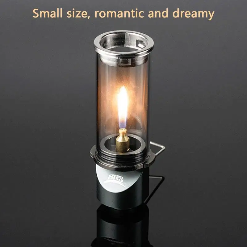 Tent Light Windproof Fantasy Candle Light BRS Wickless Lamp Burner Portable Gas Light RBS-55 Glass Shade Vapor Lamp Ambient Lamp