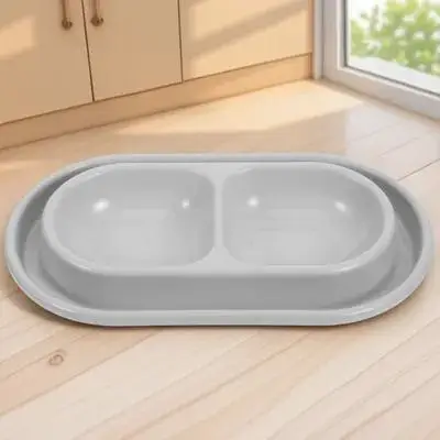 

Anti-Ant Cat Gray Pet Water Station Dog Set Outdoor Feeder For Cats Dogs Kitten Puppy Food Space-Saving Elegant Design Cat