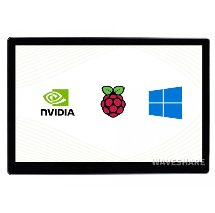 Waveshare 10.1inch Capacitive Touch Screen LCD (E), 1024*600, HDMI, Fully Laminated Screen, Supports Raspberry Pi, Jetson Nano