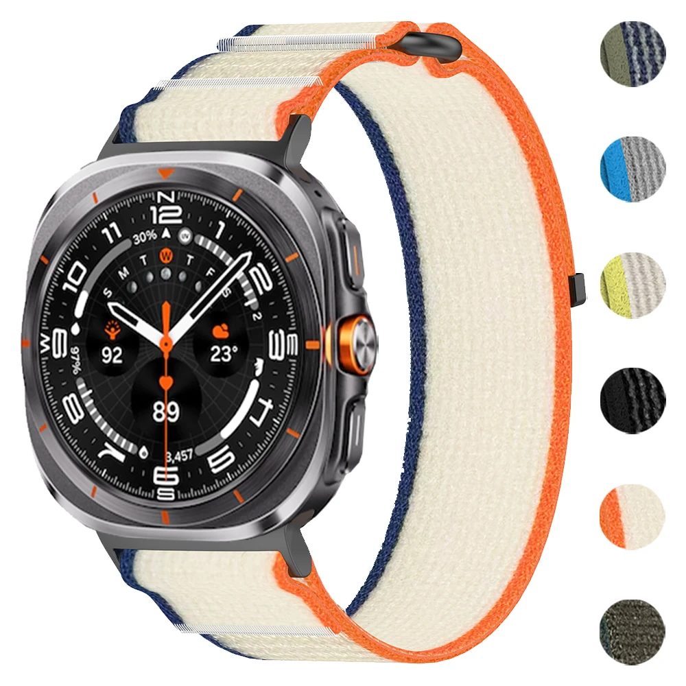 

Sport Woven Nylon Band For Samsung Galaxy Watch Ultra 47mm Strap NO Gaps Watchband Bracelet For Galaxy Watch Ultra Accessories