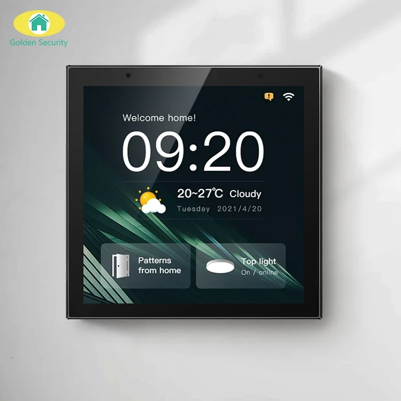 2025 New 4 Inch Tuya Smart Home Automation Control Panel Zigbee Gateway Music Amplifier Player Music Center Control Panel