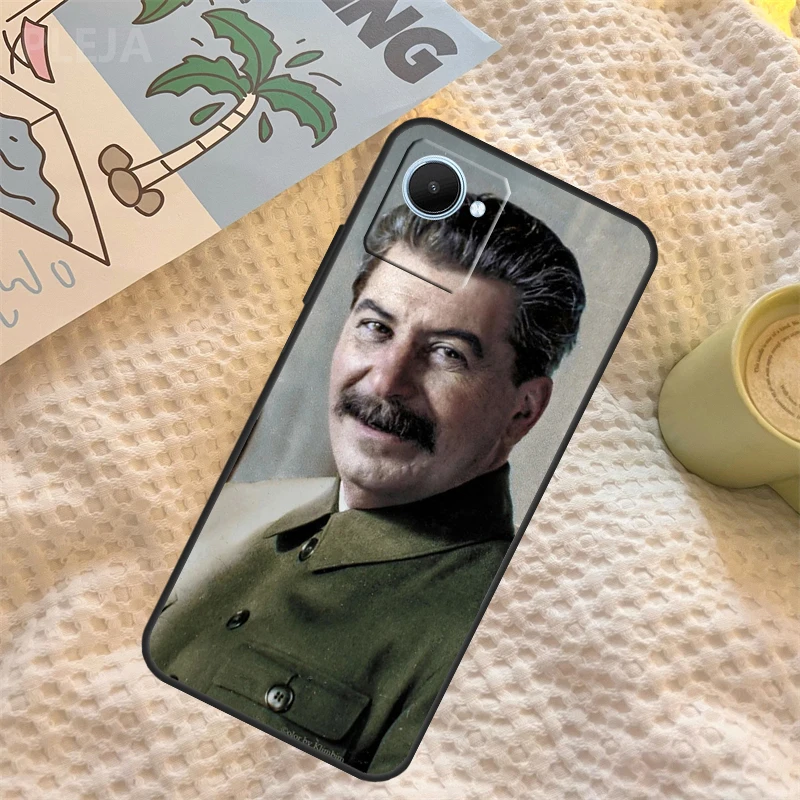 حافظة ستالين الروسية السوفياتية لـ Realme C55 C71 C67 C51 C75 C63 C61 C65 C53 C35 11 12 13 14 Pro Plus GT6 GT7 15 Pro #5