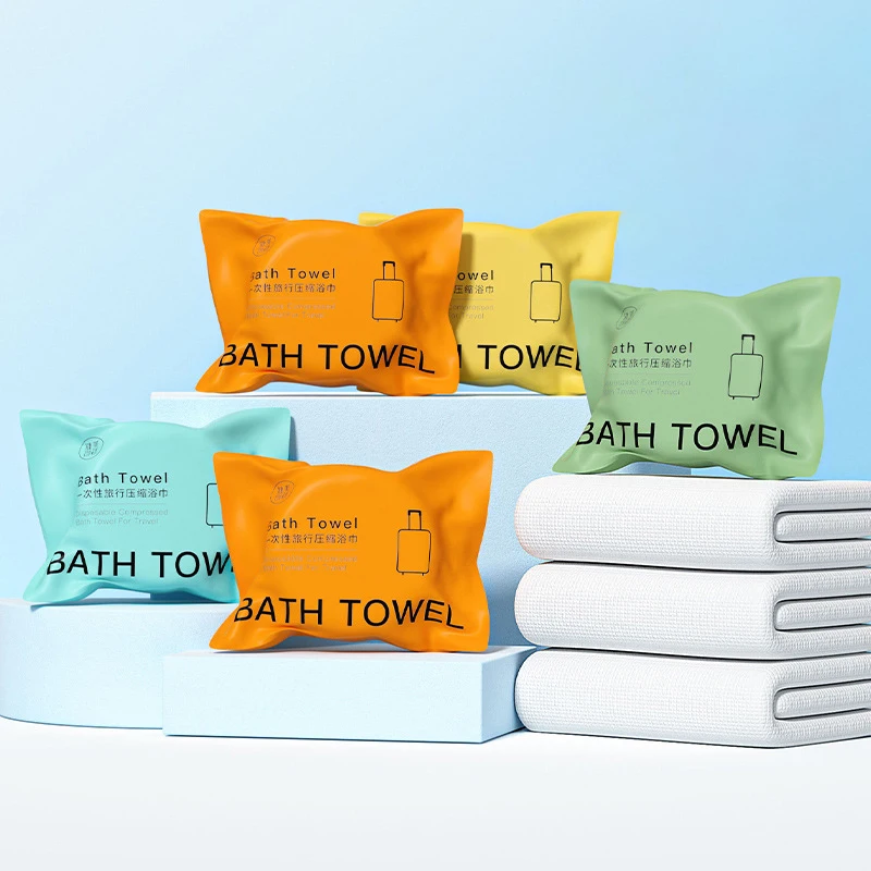 70x140cm Large Disposable Bath Towel Portable Travel Cleaning Soft Compressed Towel Quick-Drying Towel Shower Washable Towel