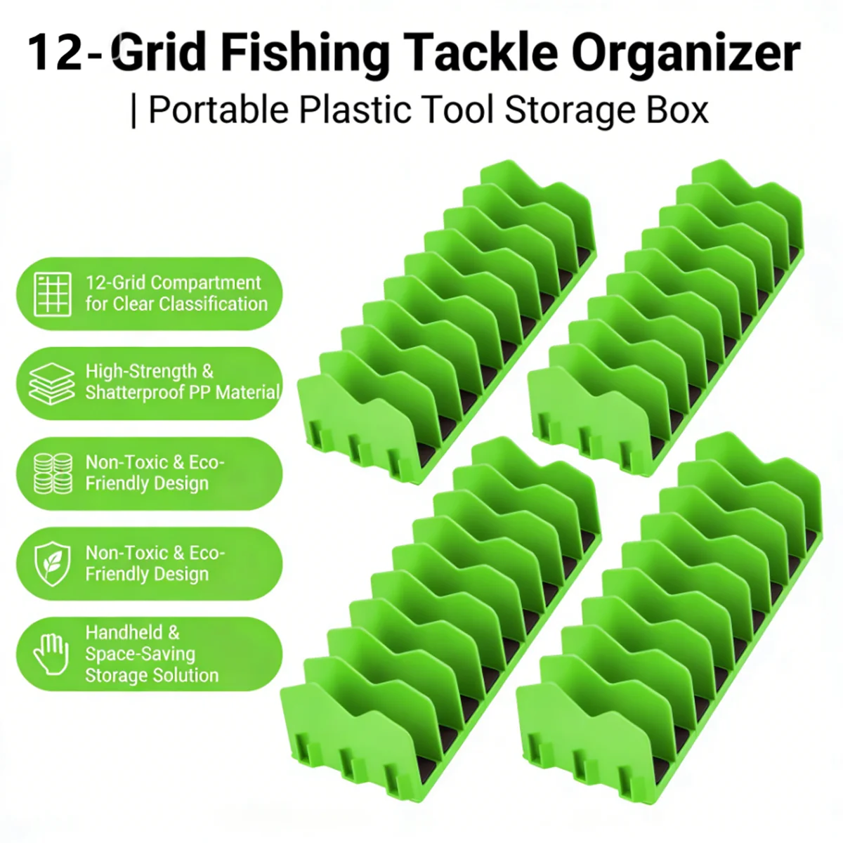 

Органайзер для плоскогубцев на 4 шт., вмещает до десяти плоскогубцев, для ящика инструментов, прочный, экономит место