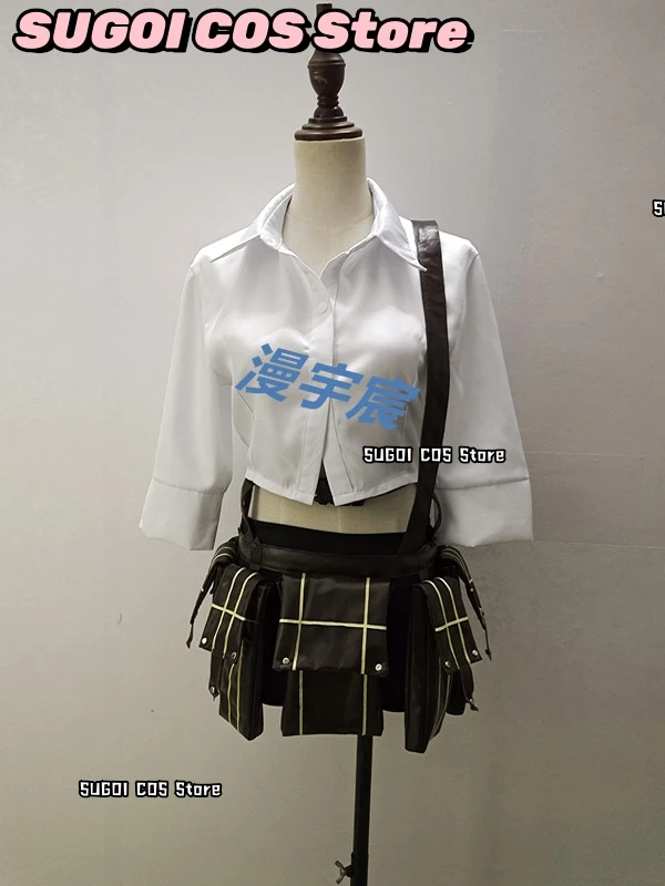 Game DMC 5 V Lady Mary Cosplay Costumes Shirt+Short Skirts Women's Dresses Anime Lady Outfits Wig Prop Role-playing Suits Dress