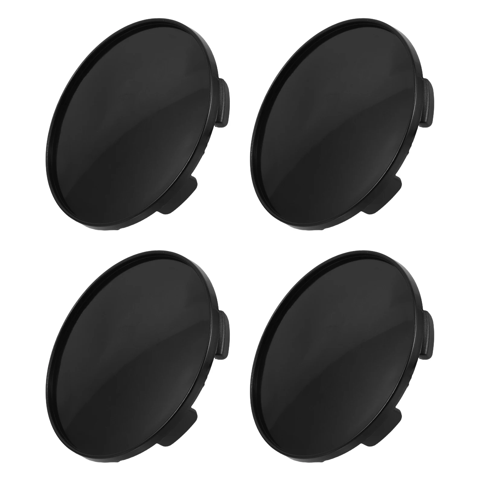 

4 Pcs Car Abs Rim Caps Outer Diameter Wheel Center Black Covers for Wheels