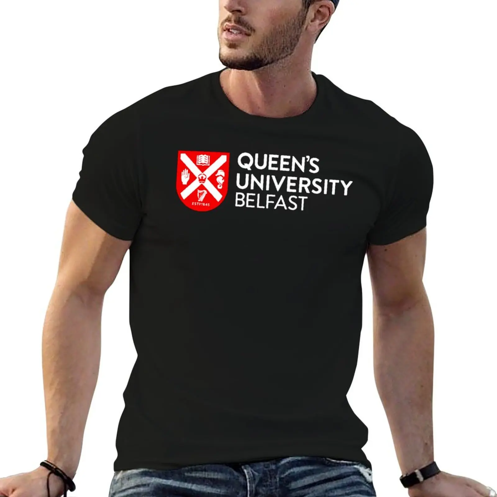 Queens University Belfast T-Shirt Stain Resistant Casual Tee