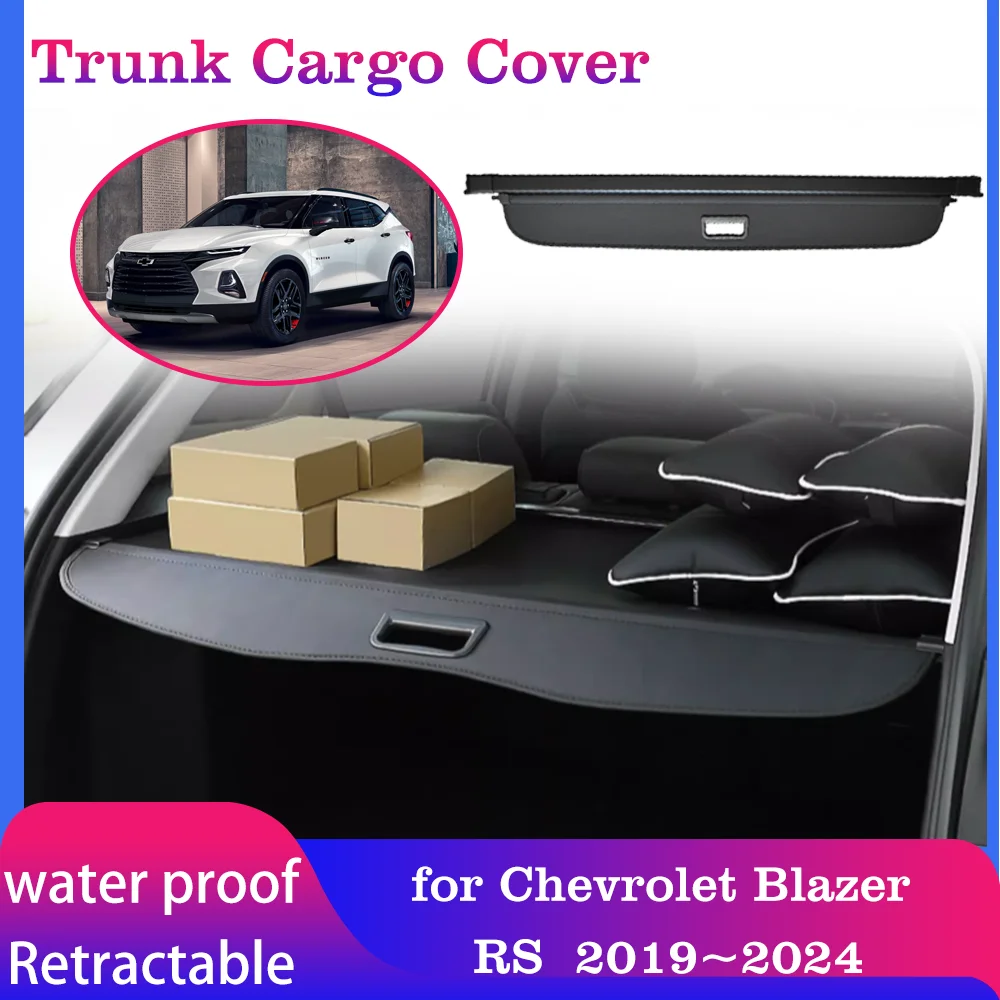 

Car Trunk Cargo Cover for Chevrolet Blazer RS 2019~2024 Storage Rear Luggage Curtain Tray Security Shielding Shade Accessories