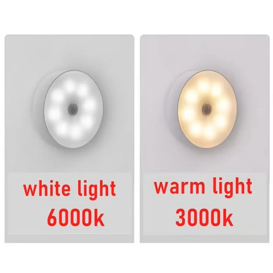 PIR Motion Sensor 6LED LED Night Light Human Body Induction Wireless Detector Automatic Light On / Off For Home Bedside Lighting