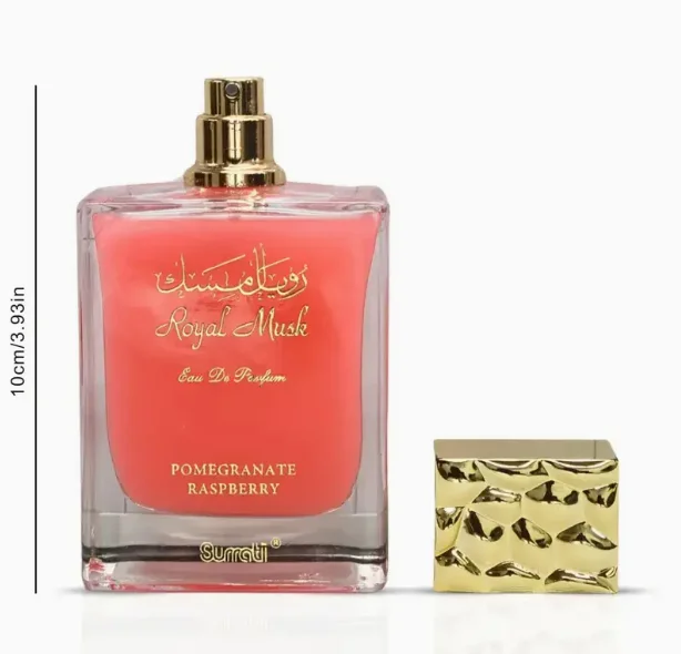 Surrati Royal Musk Caramel Toffee Eau De Toilette 100ml (3,4oz) - Profumo esotico unisex con melograno e fragole, lungo