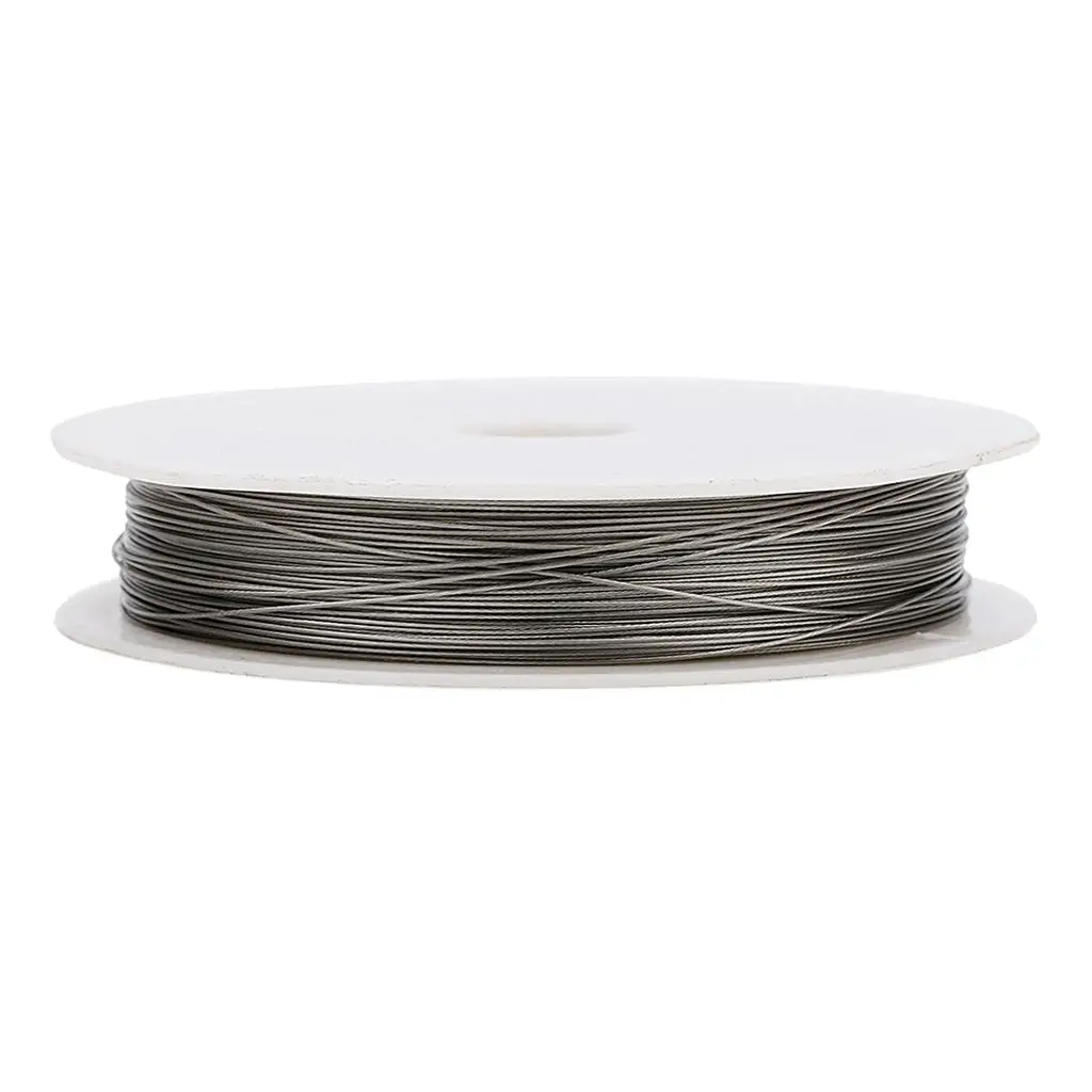 3-4pack 1 Roll of Stainless Steel Wire Tiger Tail Beading Wire Cord 45 Meters