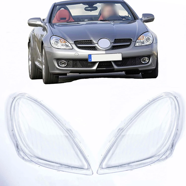 Wholesale Front Headlamp  Headlight Lampshade Waterproof Bright Head Light Glass Cover for Mercedes benz SLK 2004