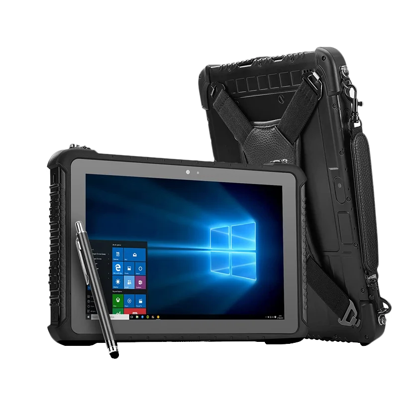 RUGLINE Windows 11 8G+128G Rugged Waterproof Shockproof With 2D Scanner NFC GSM/4G 10 inch Industrial Tablet Panel PC