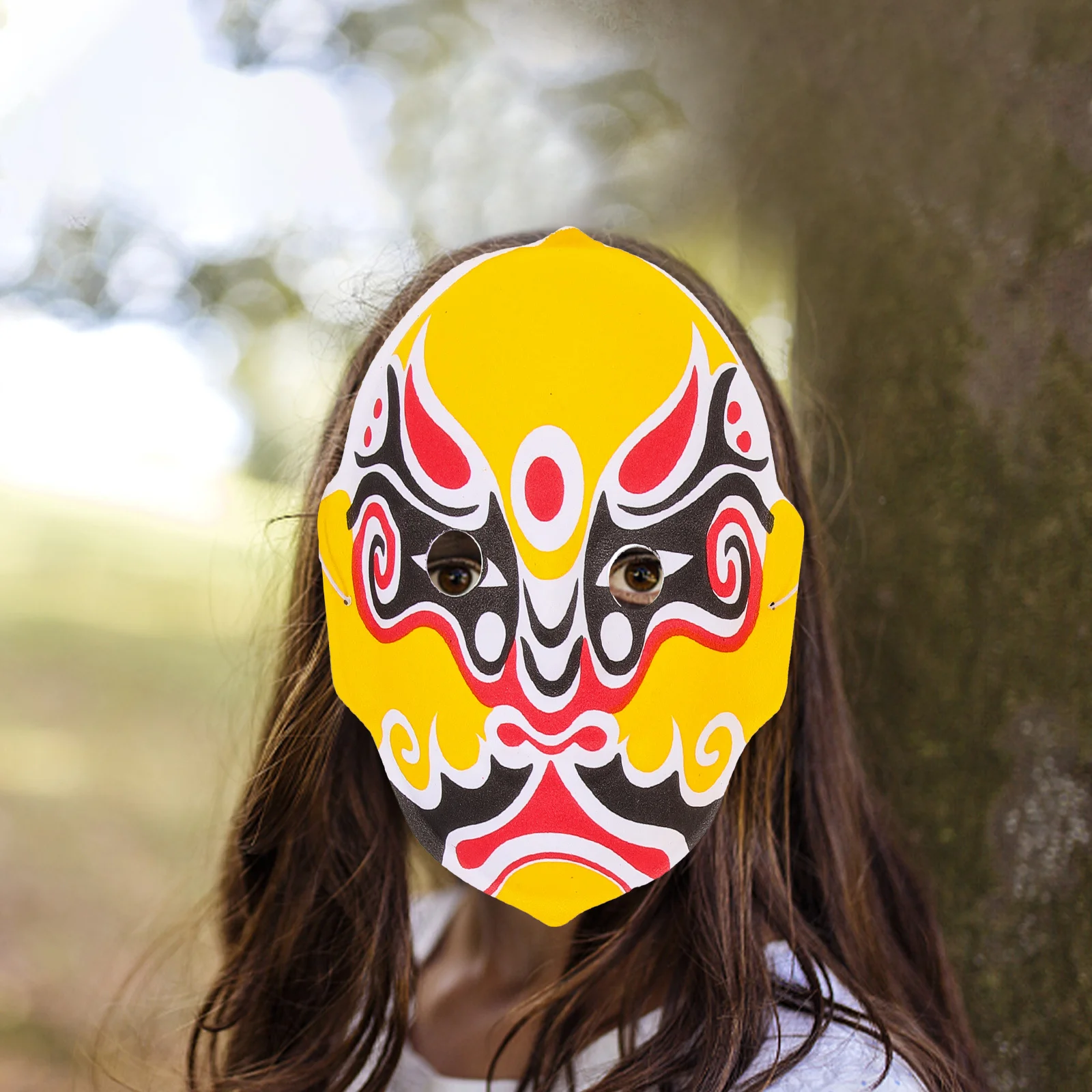 

6Pcs Sichuan Opera Mask Flocking Traditional Chinese Masks Party Costume Halloween Accessory Sichuan Opera Mask