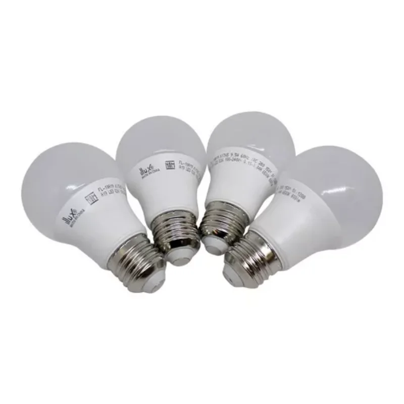 4  energy-saving lamps  E27 9.5W/60W cool white light cool white light household lighting