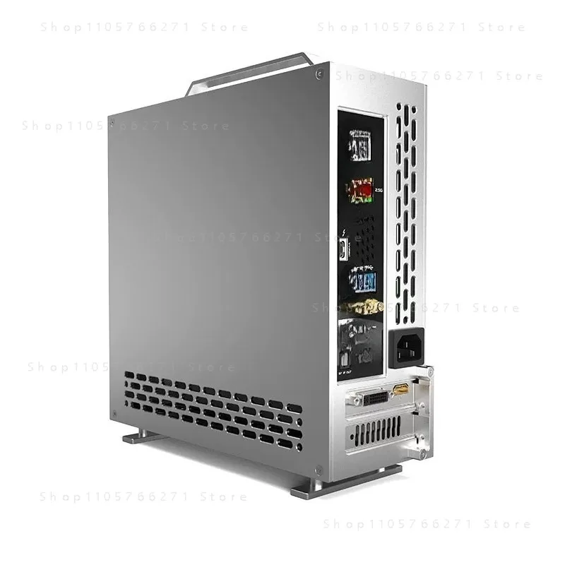 For dual-slot single display 1u power supply itx chassis, double-sided chamfer