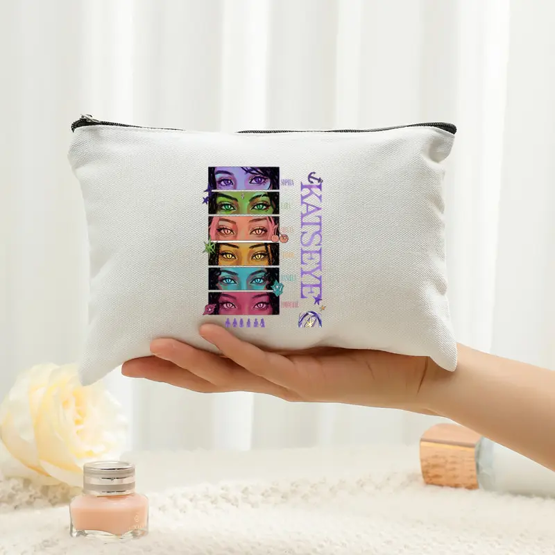 Katseye World Tour Makeup Bags Fashion Foldable Storage Bag Travel Organizer Bags Lightweight Travel Bags Women's Kpop Fan Gift