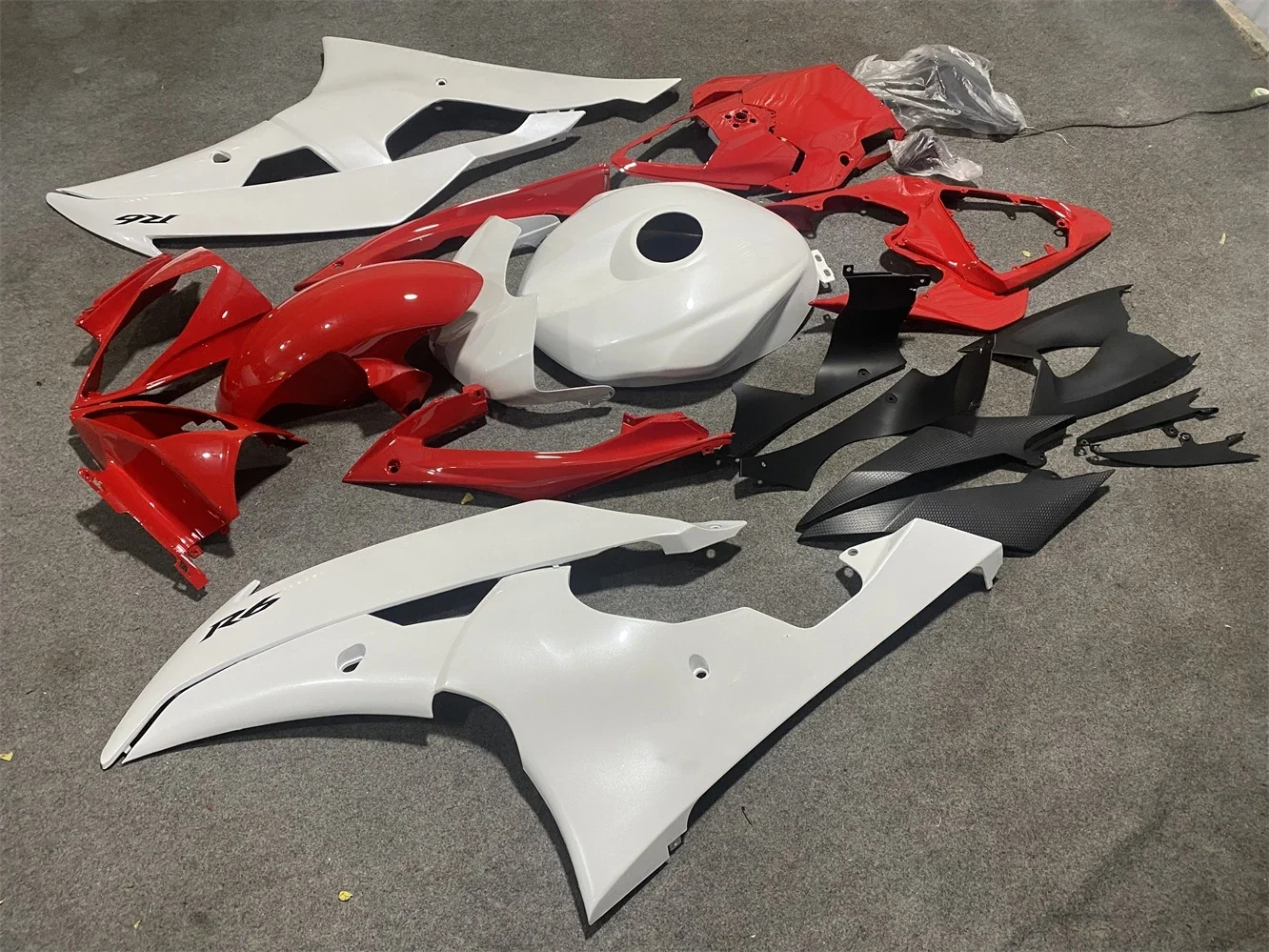 Motorcycle fairing kit for Yamaha R6 2008 2009 2010 2011 2012 2013 2014 2015 2016  YZF600 08- 16 Fairing Pearl white Red