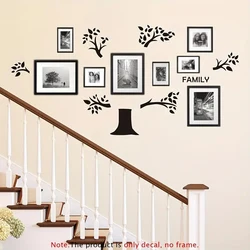 1 Set Family Tree Wall Decals, Photo, Sticker, Memory Tree Vinyl Art, For Living Room Office Home Decor