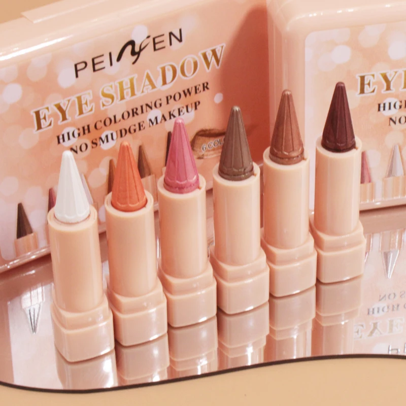 L'ensemble de fards à paupières imperméables et brillants de 6 pièces a un effet durable, créant un maquillage pour les yeux attrayant, idéal pour les cadeaux de vacances.