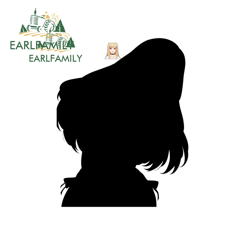 EARLFAMILY Kitagawa Marin Car Sticker Waterproof Motorcycle Scooter Electric-Bicycle PVC Decal Windshield Automobile Hood Decor