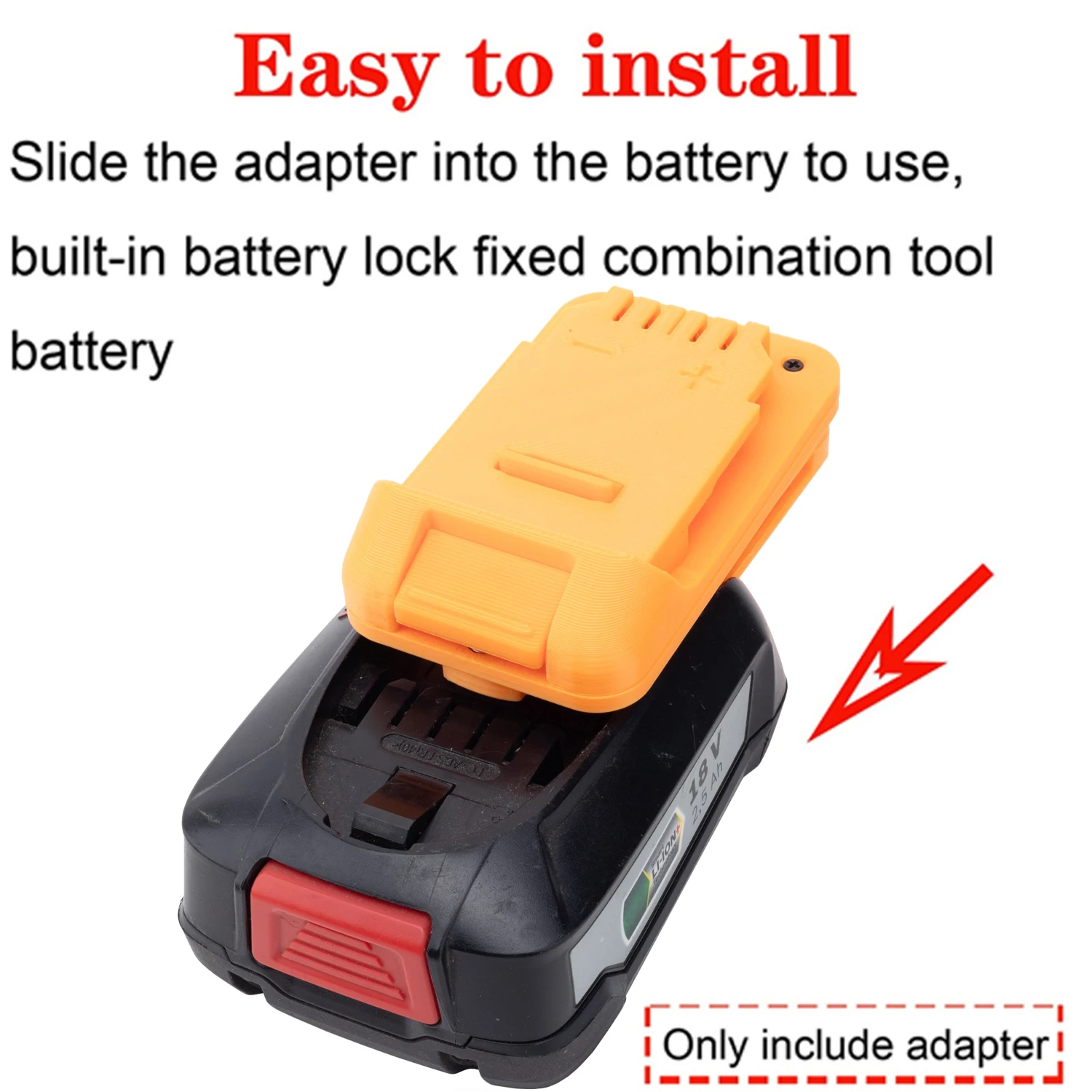 Convertidor de adaptador de batería para herramientas de iones de litio DeWalt 18/20V a adaptador de batería de iones de litio Bosch 18V PBA AL1880CV AL18815CV.