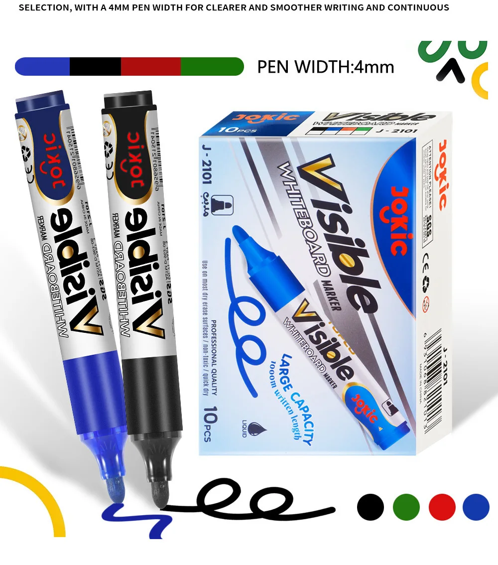 4 Teile/satz Löschbaren Magnetischen Whiteboard Marker Stift Tafel Marker Kreide Glas Keramik Büro Schule Kunst Marker Schreibwaren – Detail 7