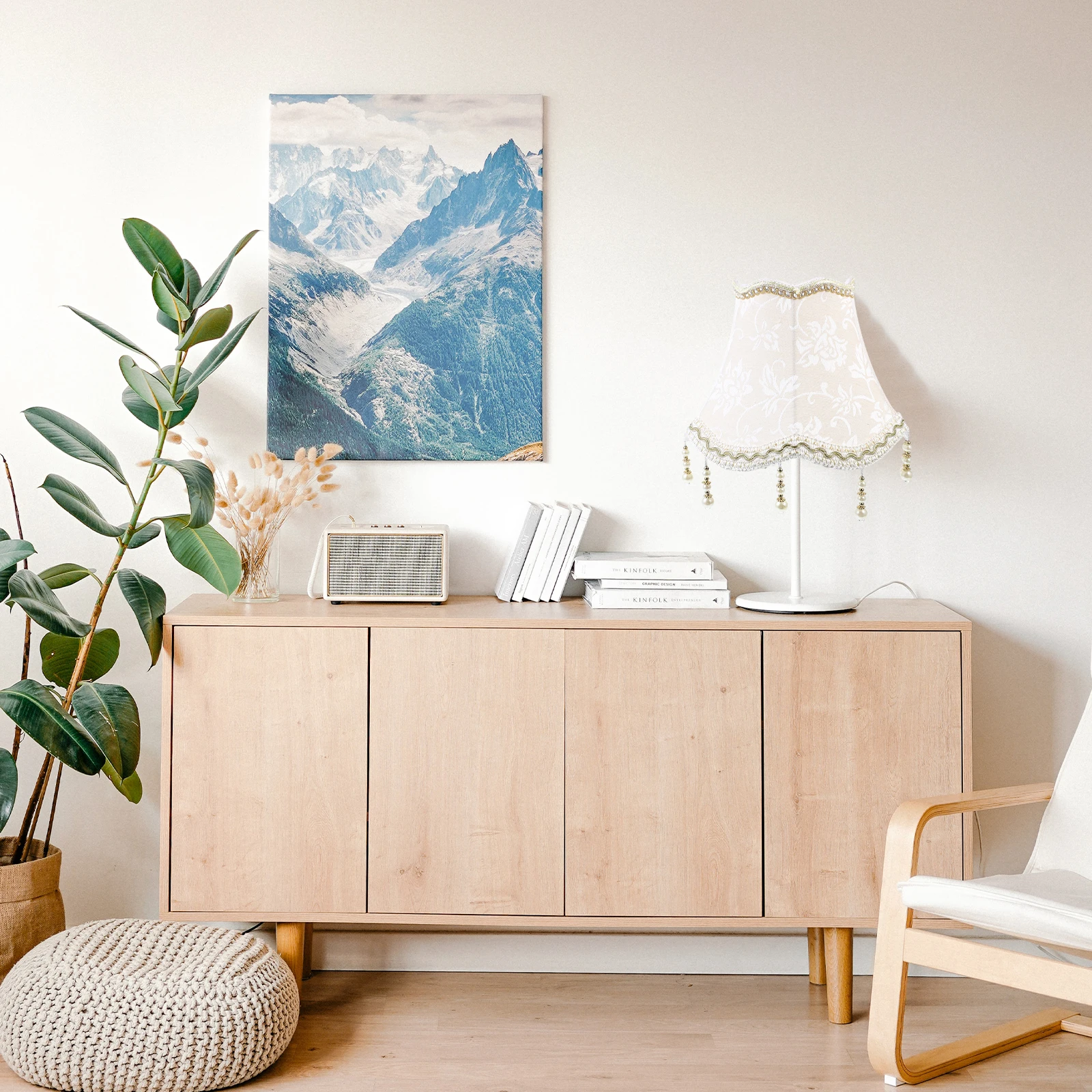 

Macrame Lamp Shade Durable Sturdy Beads Design Vintage Style Table Lamp Shade Light Cover for Warm Corner Decor