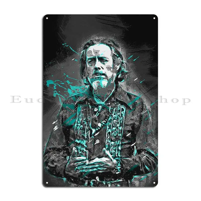 Alan Watts Digital Painting Metal Sign Cinema Plaques Rusty Printing Home Tin Sign Poster