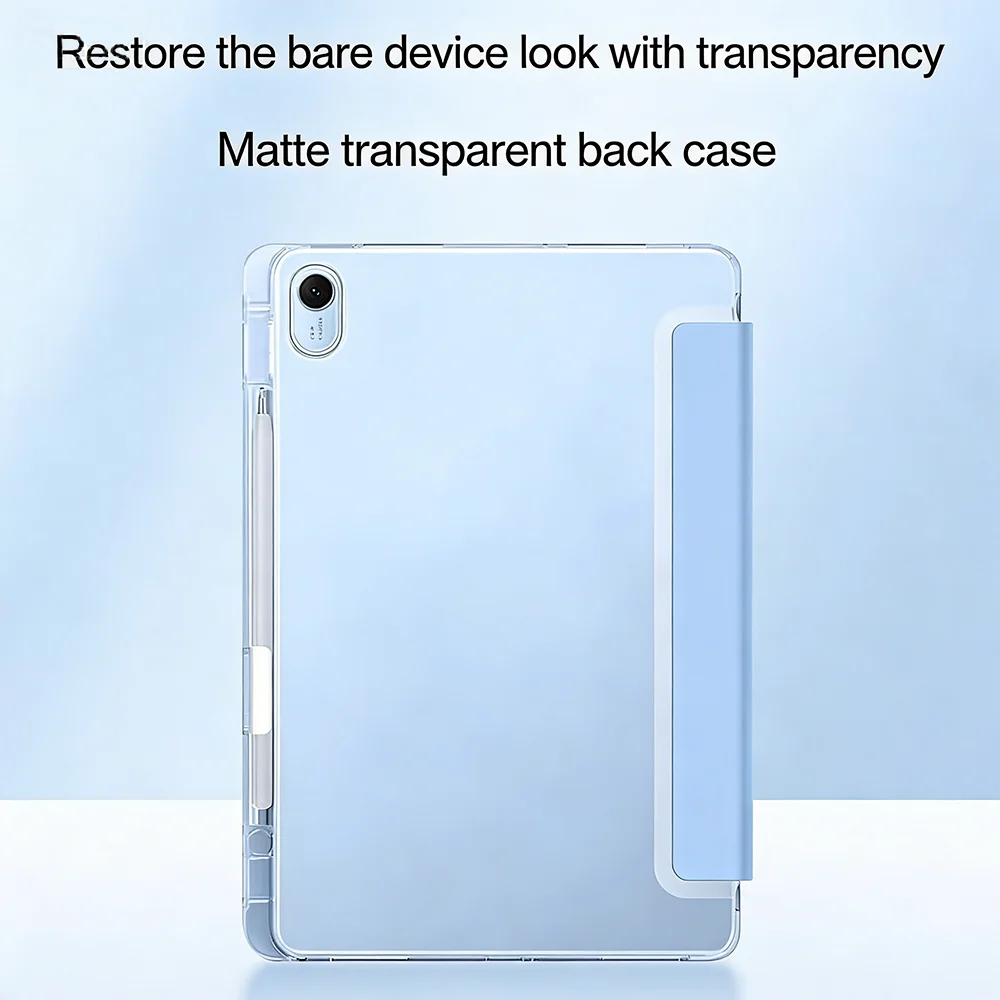 

iPad Mini 7 2024 / iPad Mini 6 8.3 Inch [Built-in Pencil Holder] Shockproof Cover Clear Transparent Back Shell