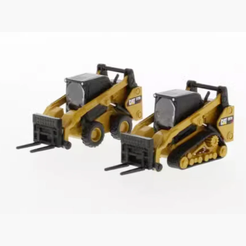 Dm diecast escala 1:64 cat 272 & 297d2 carregador deslizante liga modelo de carro de engenharia 85693 coleção exibição estática ornamentos presente brinquedo